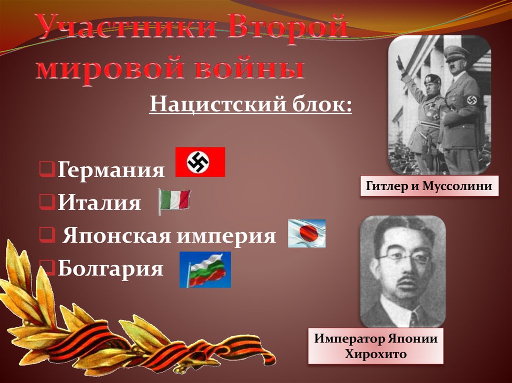 Участники Второй мировой войны