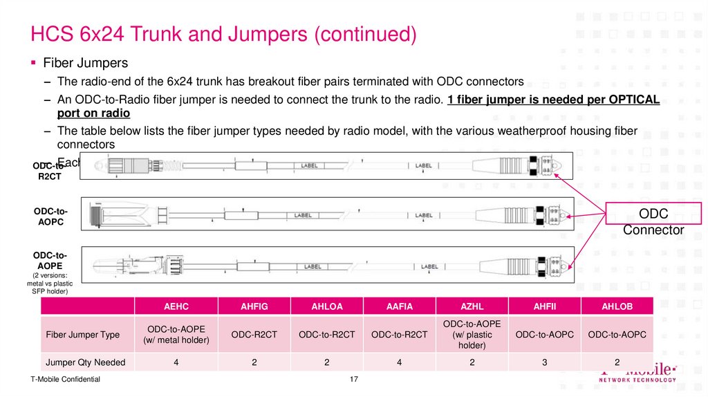 HCS 6x24 Trunk and Jumpers (continued)