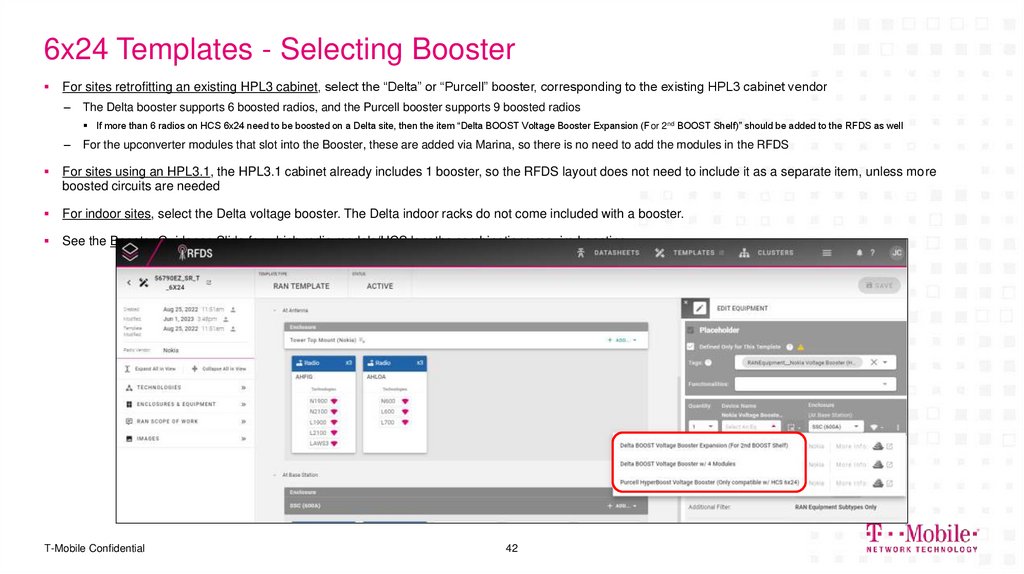 6x24 Templates - Selecting Booster