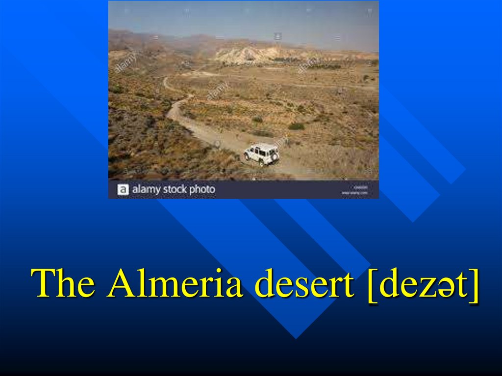 The Almeria desert [dezət]