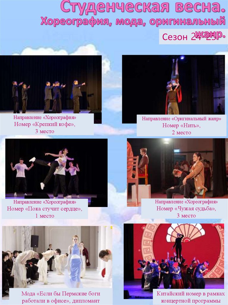 Студенческая весна. Хореография, мода, оригинальный жанр.