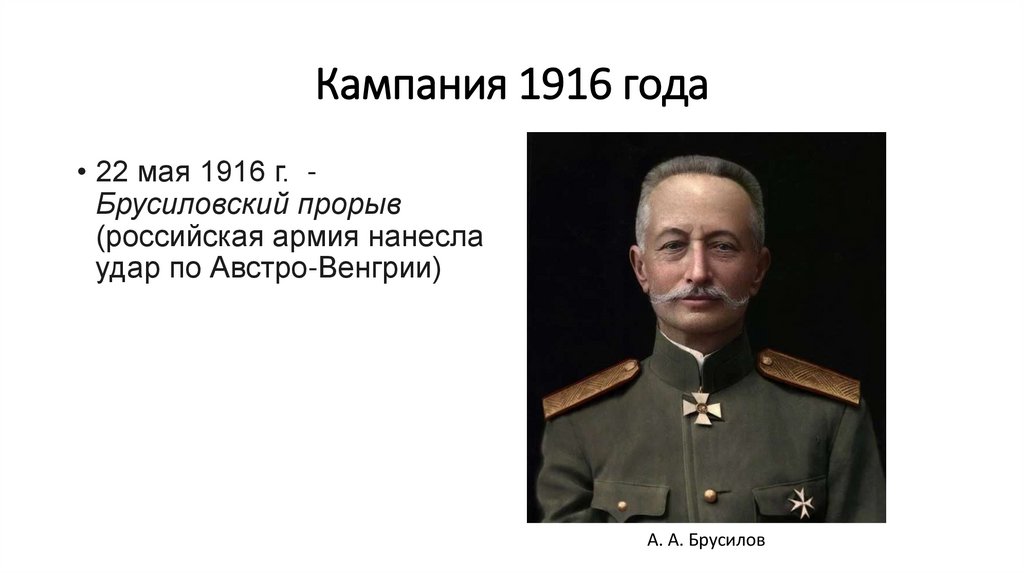 Кампания 1916 года