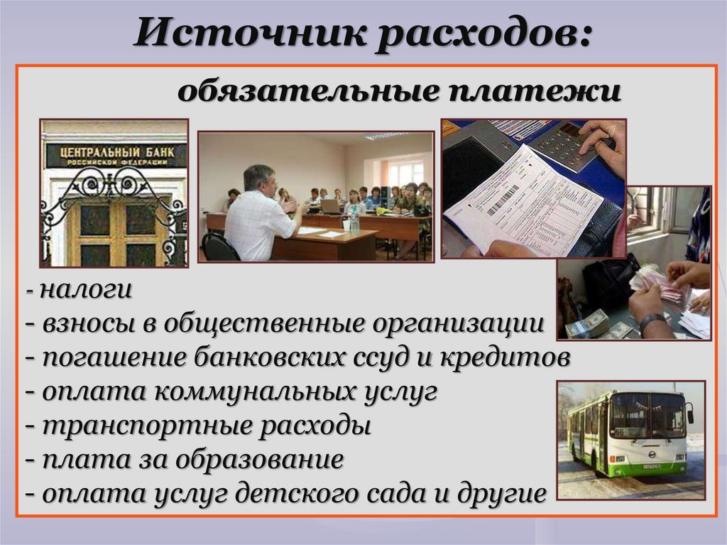 Источник расходов: