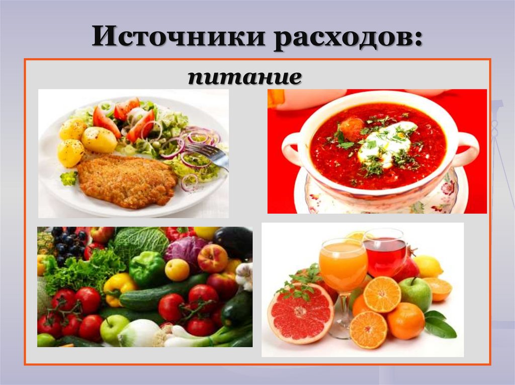 Источники расходов: