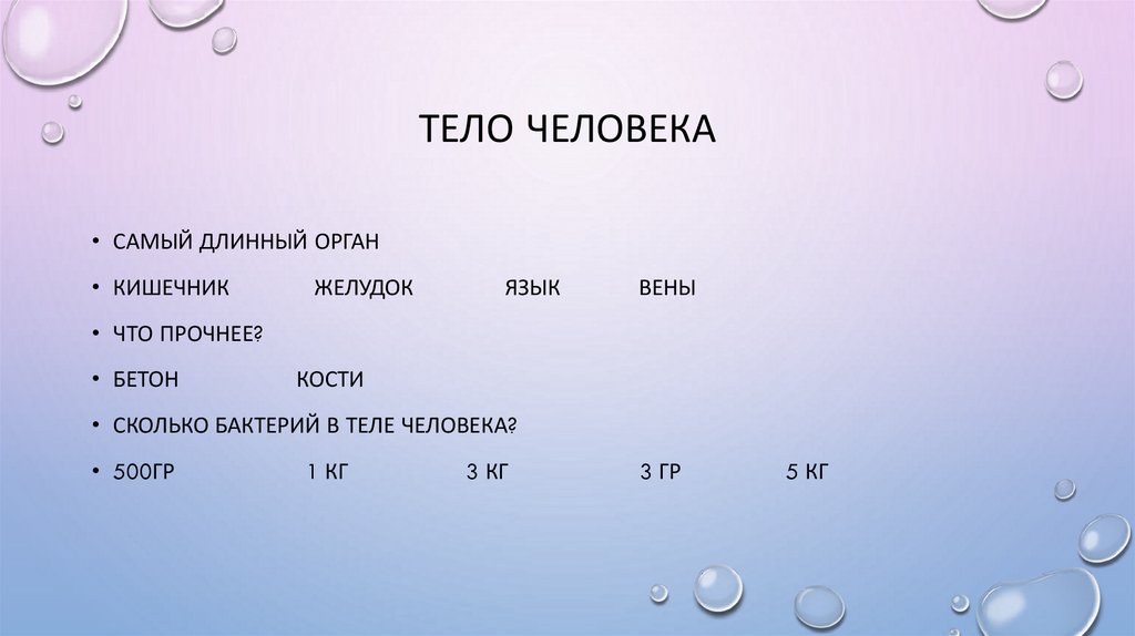 Тело человека