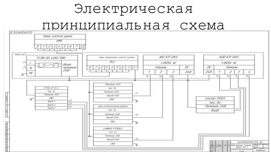 Электрическая принципиальная схема