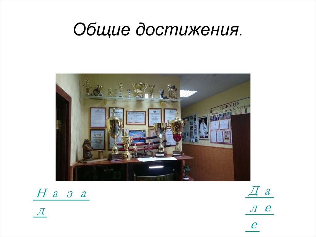 Общие достижения.