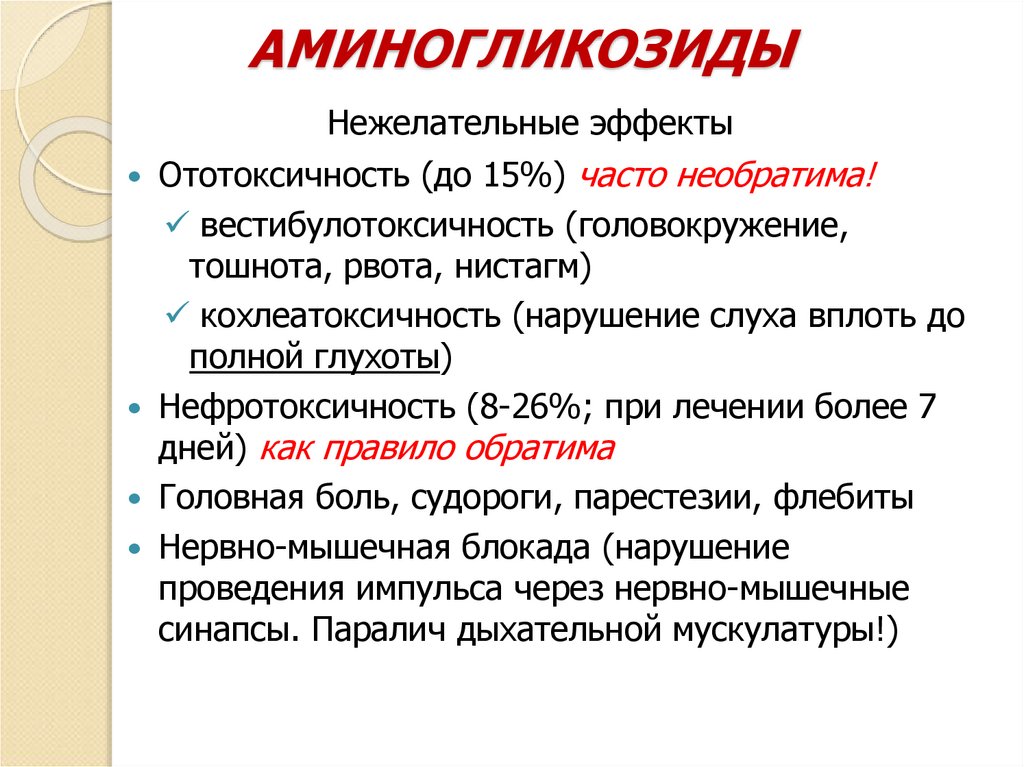 АМИНОГЛИКОЗИДЫ