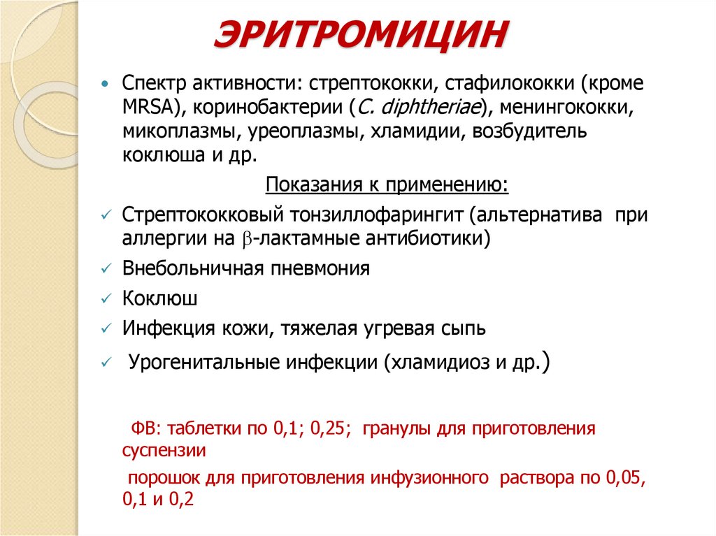 ЭРИТРОМИЦИН