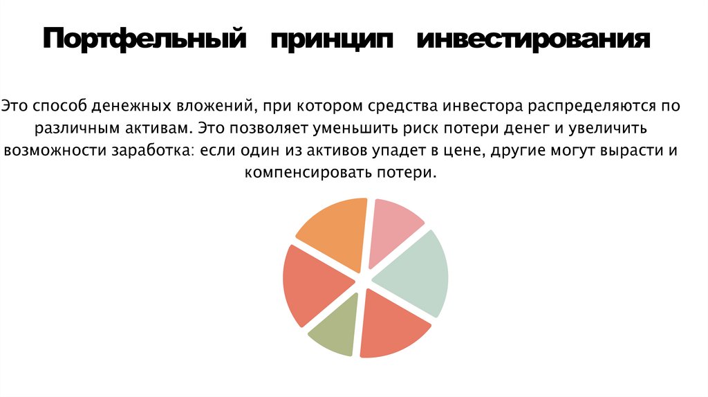 Портфельный принцип инвестирования