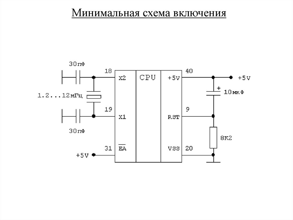 Минимальная схема включения