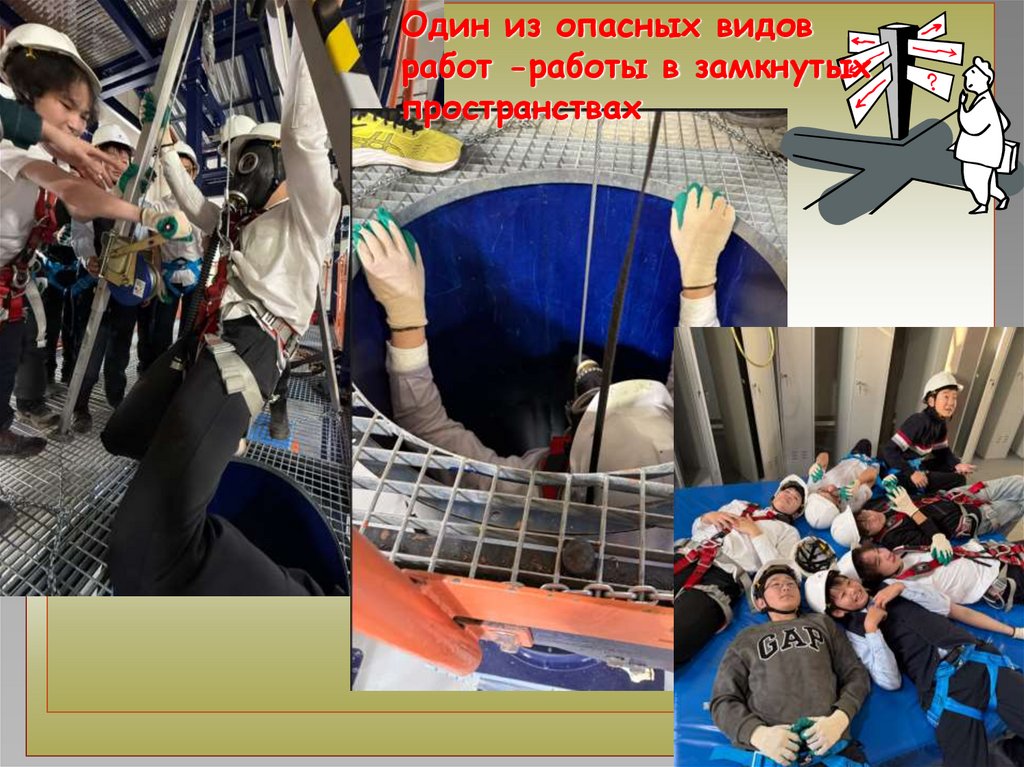Один из опасных видов работ -работы в замкнутых пространствах