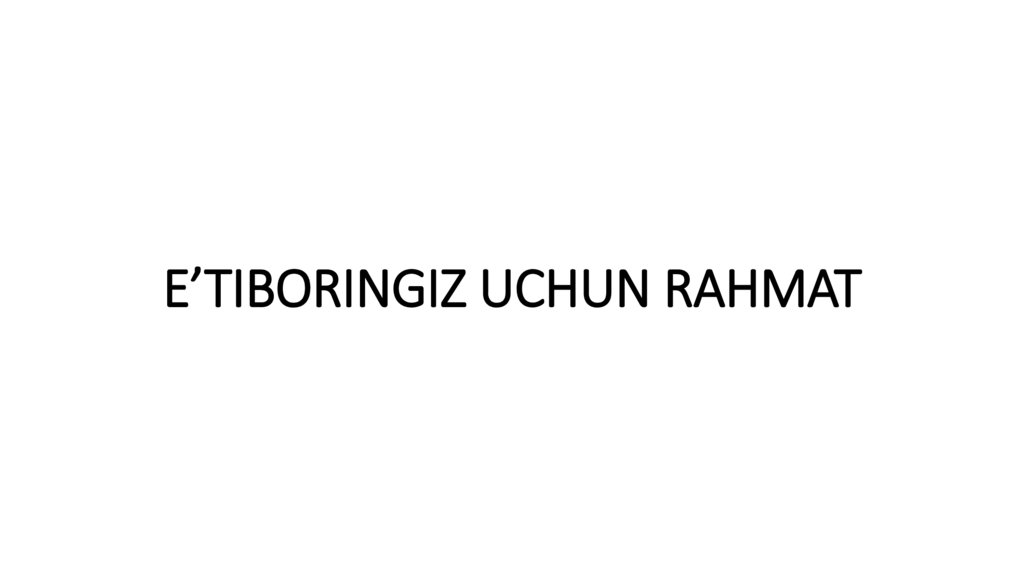 E’TIBORINGIZ UCHUN RAHMAT
