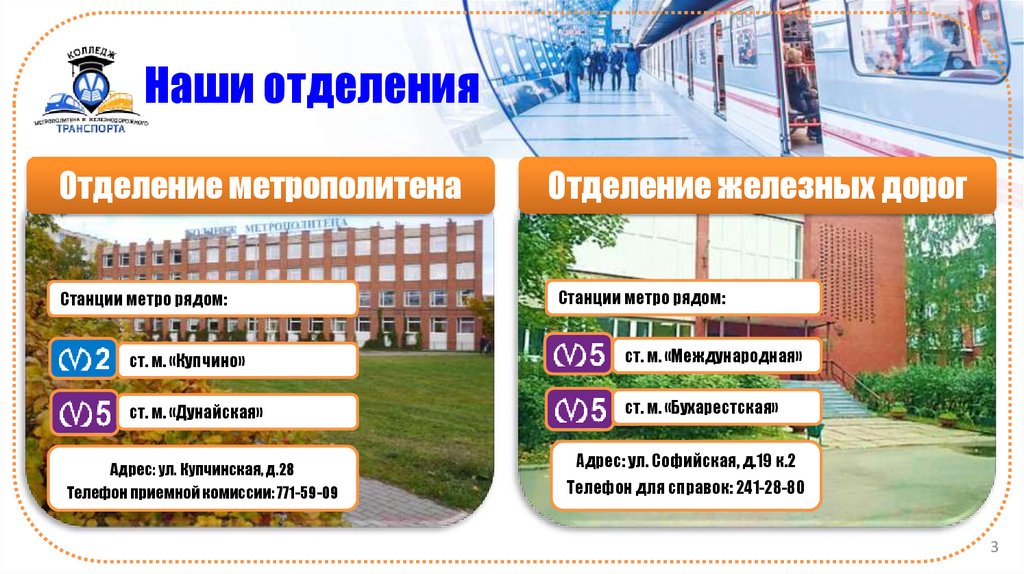 Наши отделения