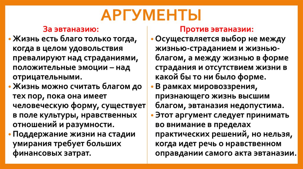 АРГУМЕНТЫ