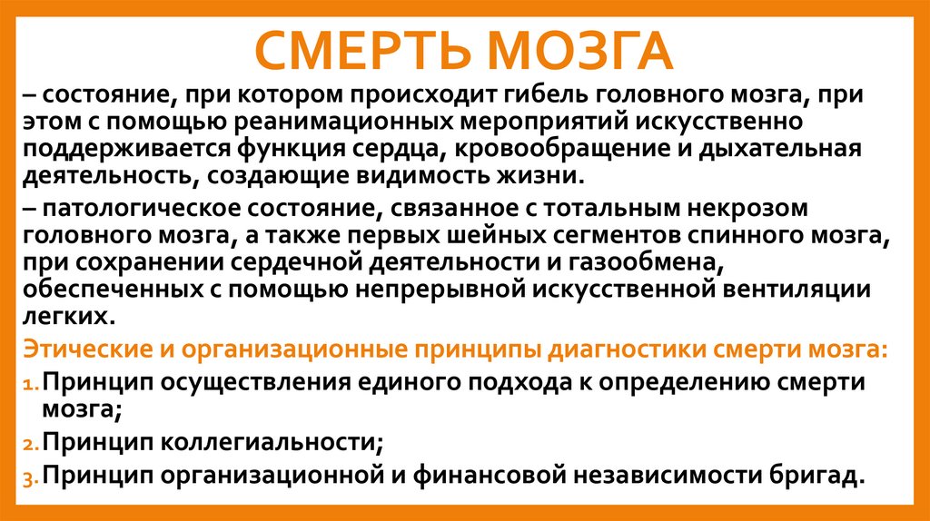 СМЕРТЬ МОЗГА