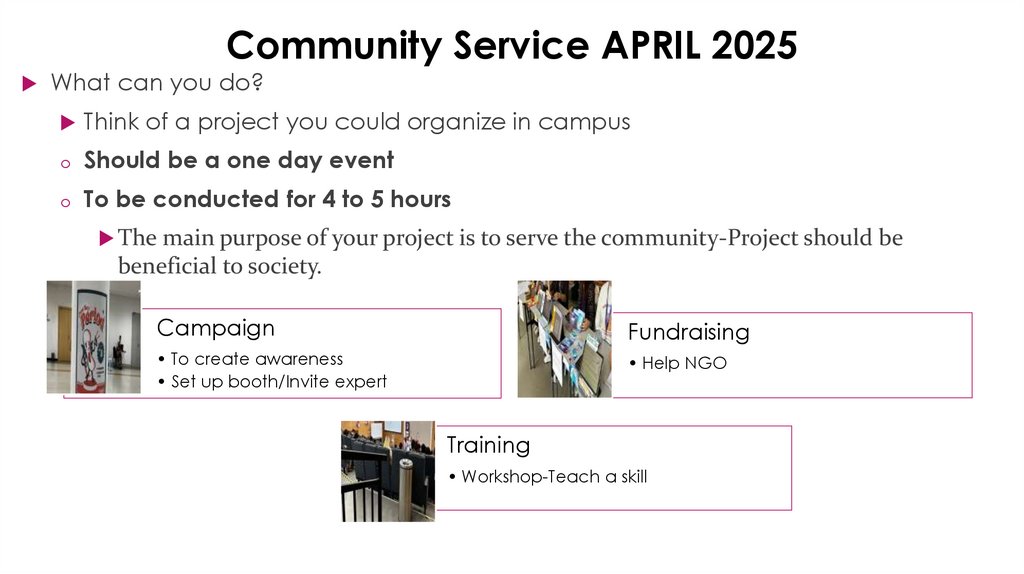 Community Service APRIL 2025