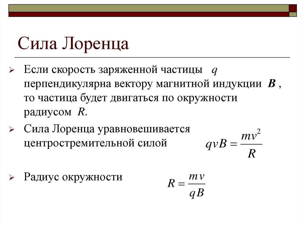 Сила Лоренца