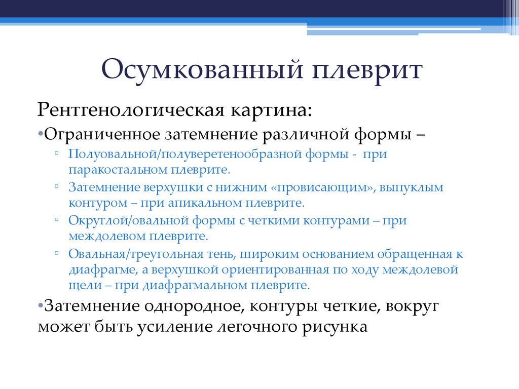 Осумкованный плеврит