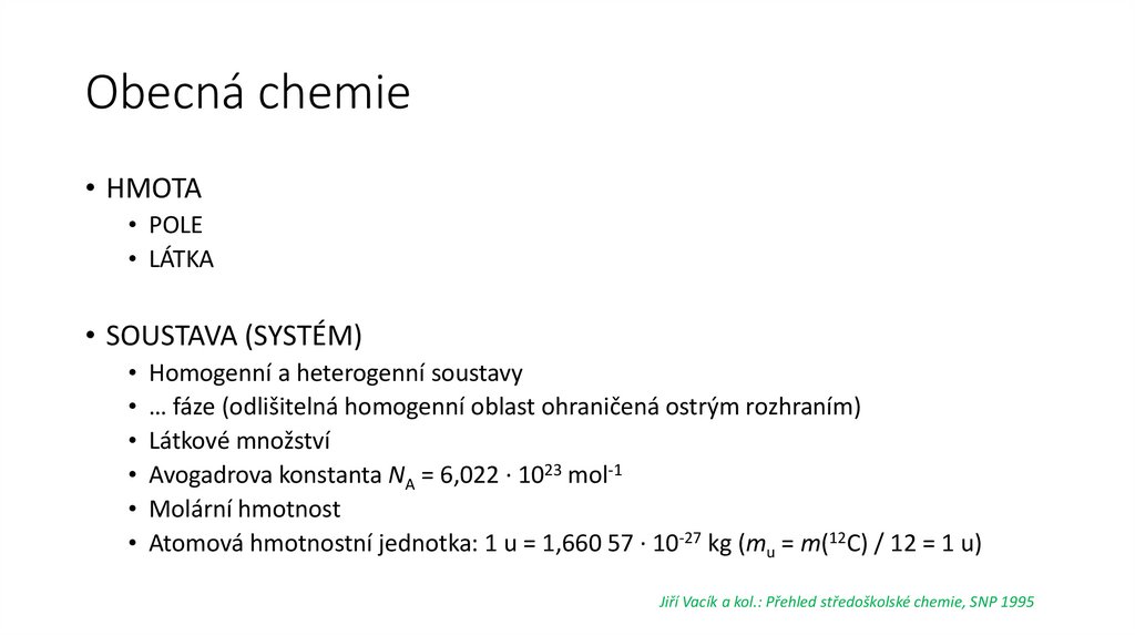 Obecná chemie