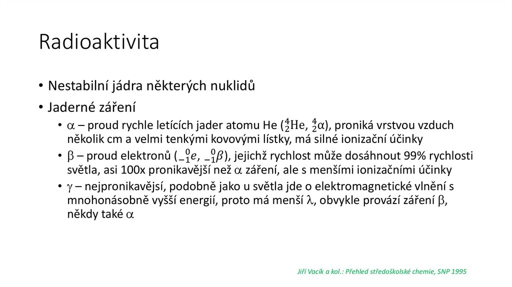 Radioaktivita