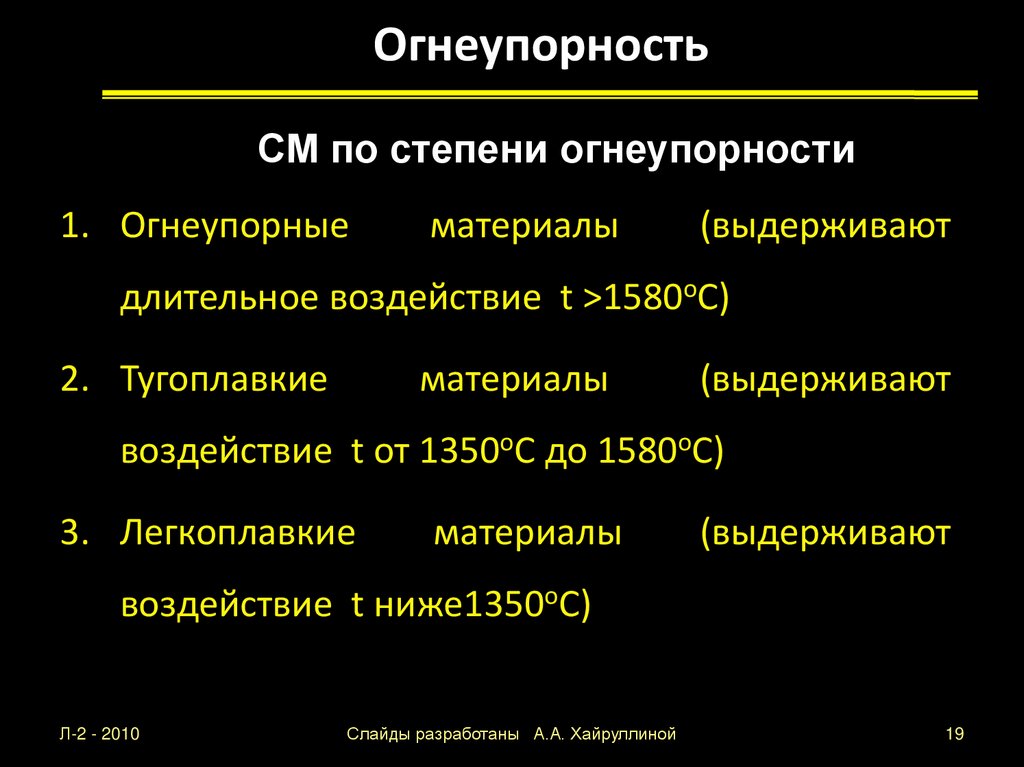 Огнеупорность