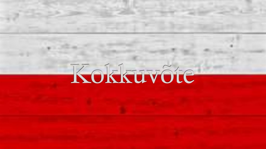 Kokkuvõte