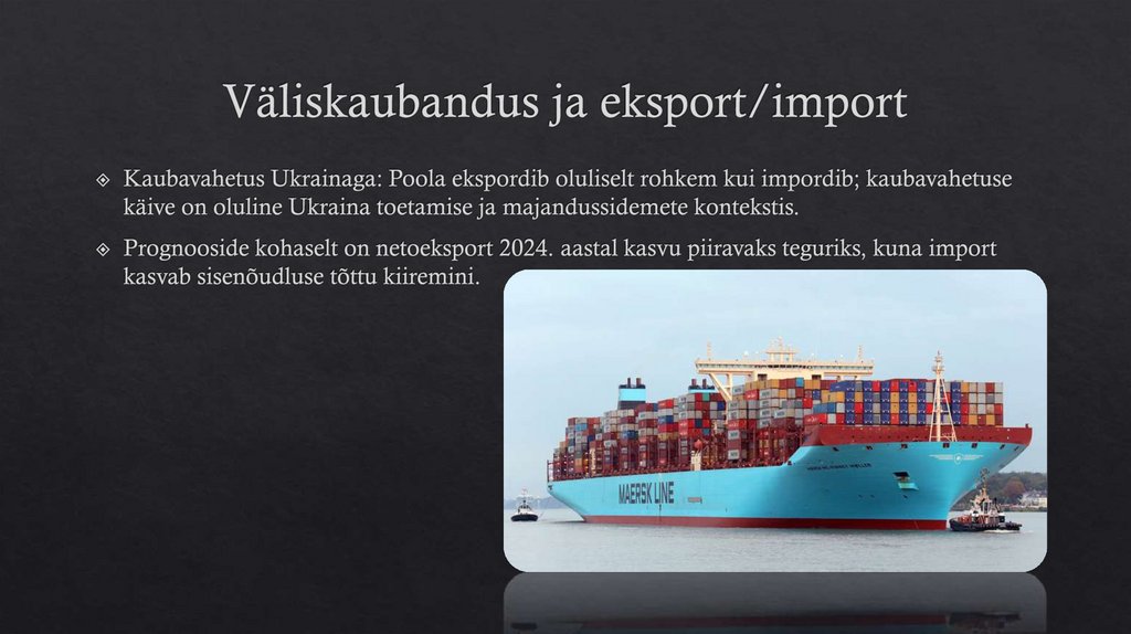Väliskaubandus ja eksport/import