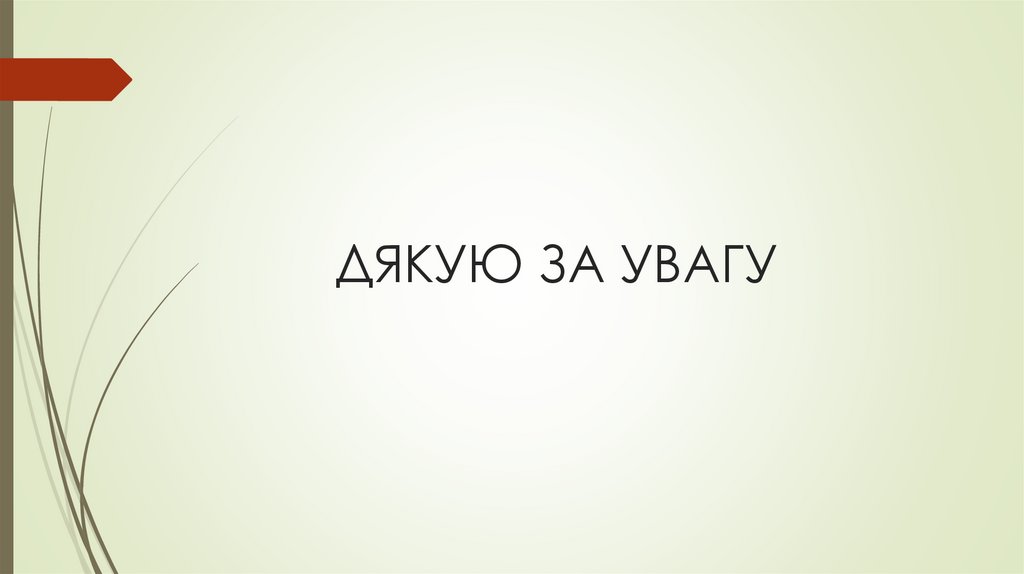 ДЯКУЮ ЗА УВАГУ