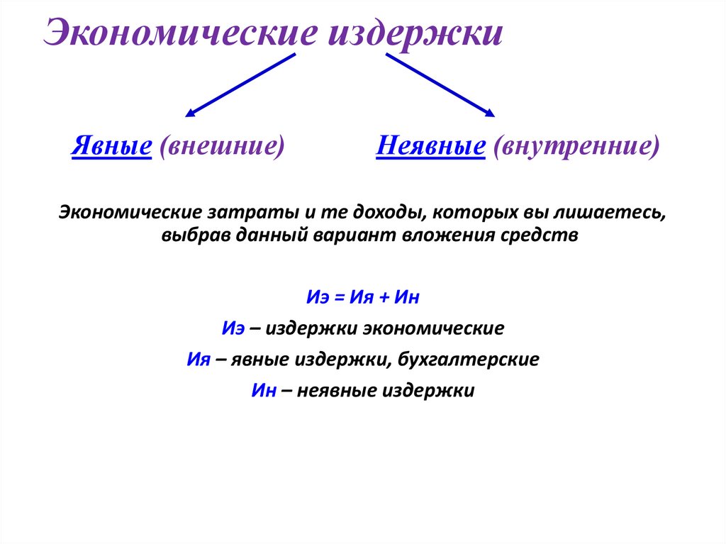 Экономические издержки