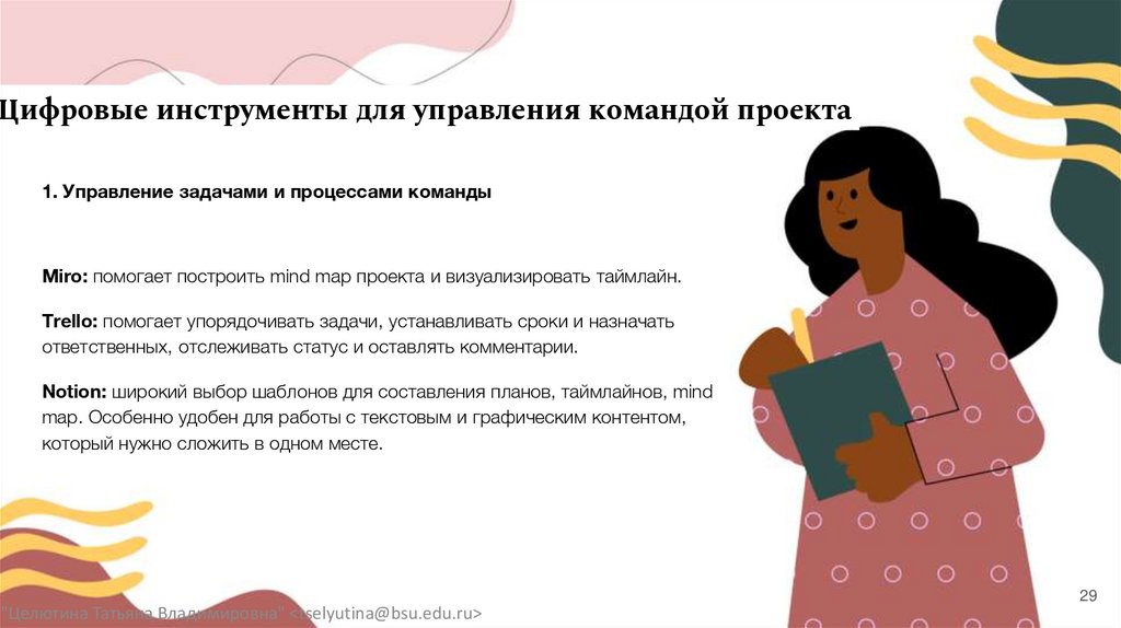 Цифровые инструменты для управления командой проекта