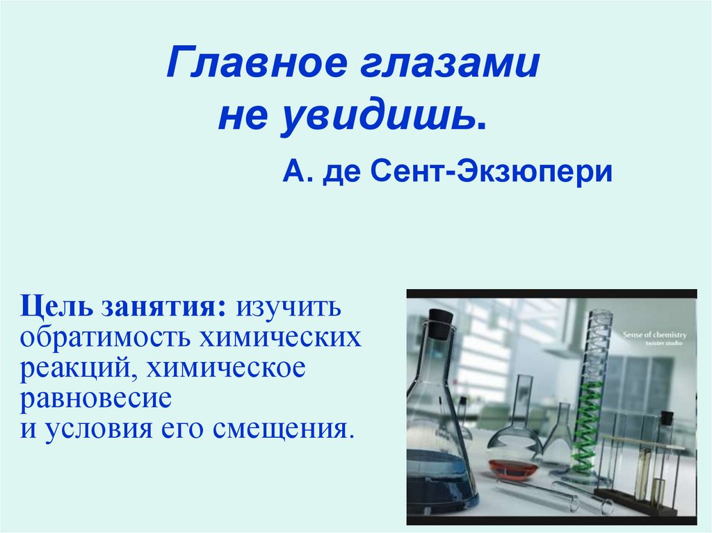 Главное глазами не увидишь. А. де Сент-Экзюпери