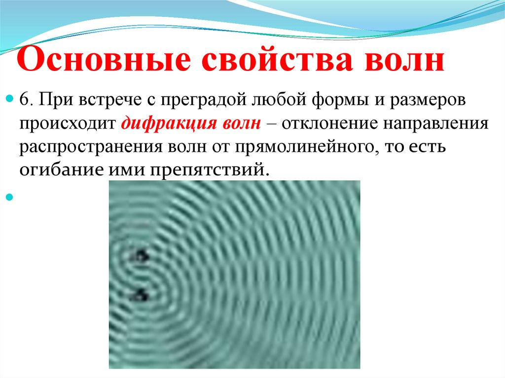 Основные свойства волн