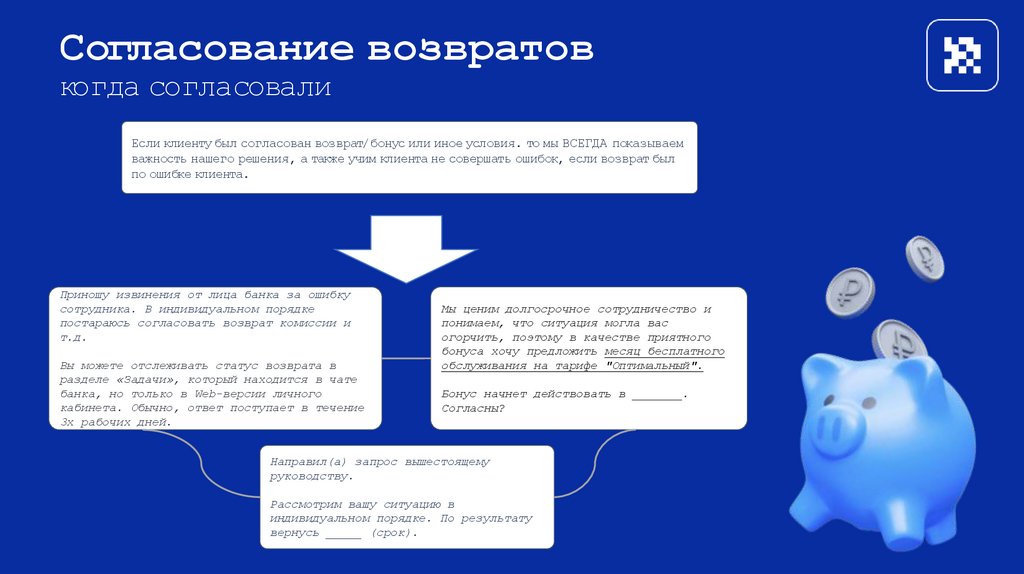 Согласование возвратов когда согласовали