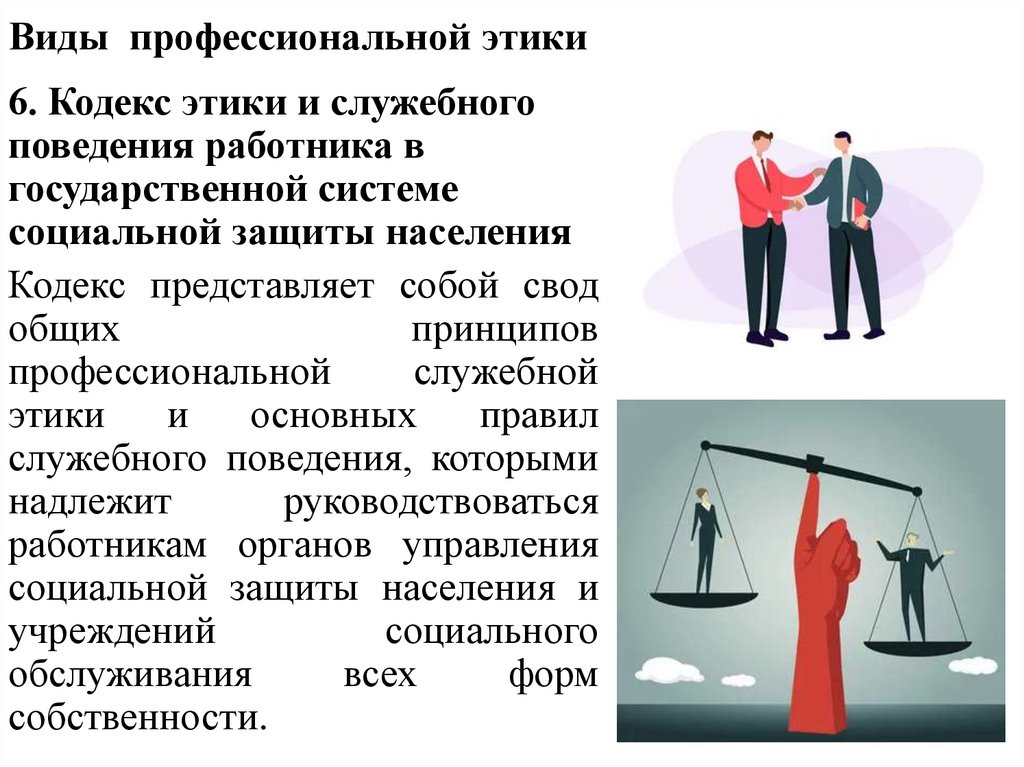 Виды профессиональной этики