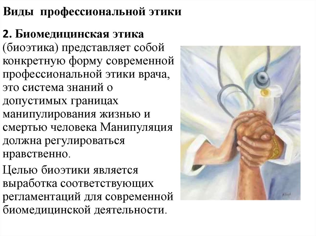 Виды профессиональной этики