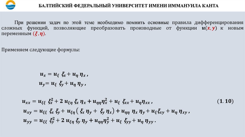 БАЛТИЙСКИЙ ФЕДЕРАЛЬНЫЙ УНИВЕРСИТЕТ ИМЕНИ ИММАНУИЛА КАНТА