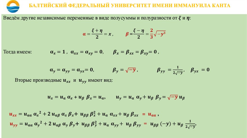 БАЛТИЙСКИЙ ФЕДЕРАЛЬНЫЙ УНИВЕРСИТЕТ ИМЕНИ ИММАНУИЛА КАНТА