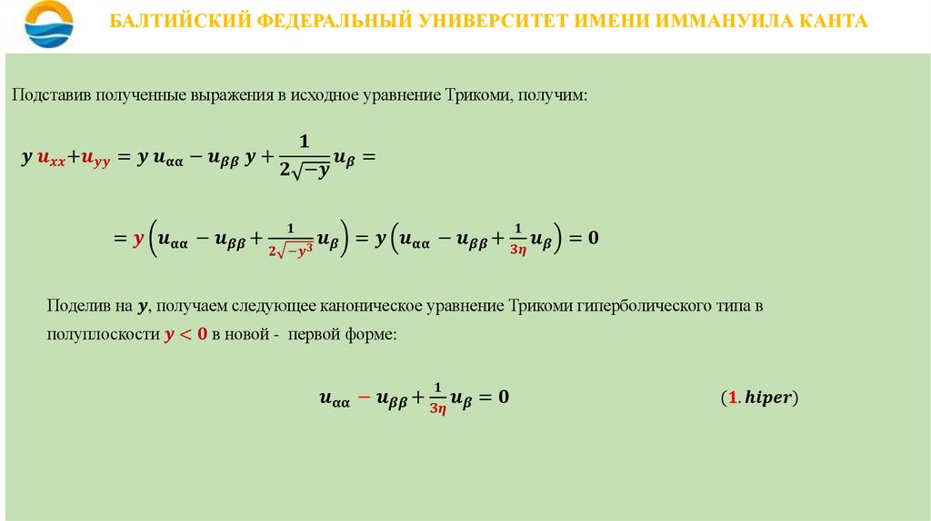 БАЛТИЙСКИЙ ФЕДЕРАЛЬНЫЙ УНИВЕРСИТЕТ ИМЕНИ ИММАНУИЛА КАНТА
