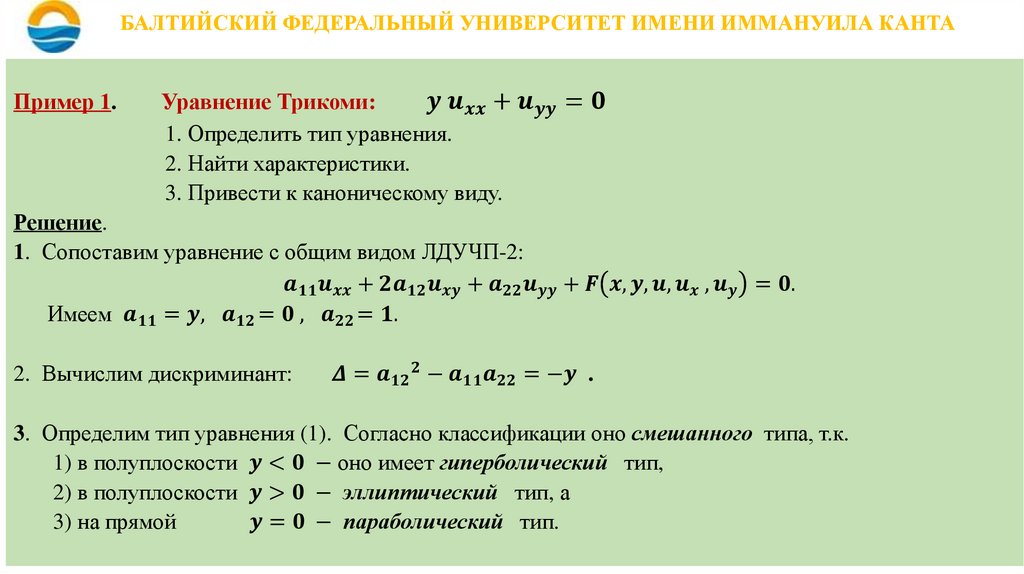 БАЛТИЙСКИЙ ФЕДЕРАЛЬНЫЙ УНИВЕРСИТЕТ ИМЕНИ ИММАНУИЛА КАНТА