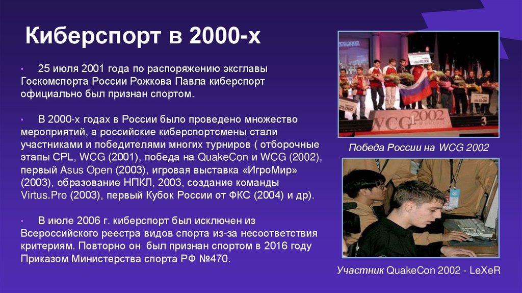 Киберспорт в 2000-х