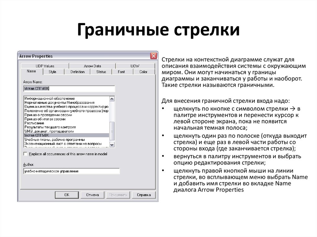 Граничные стрелки