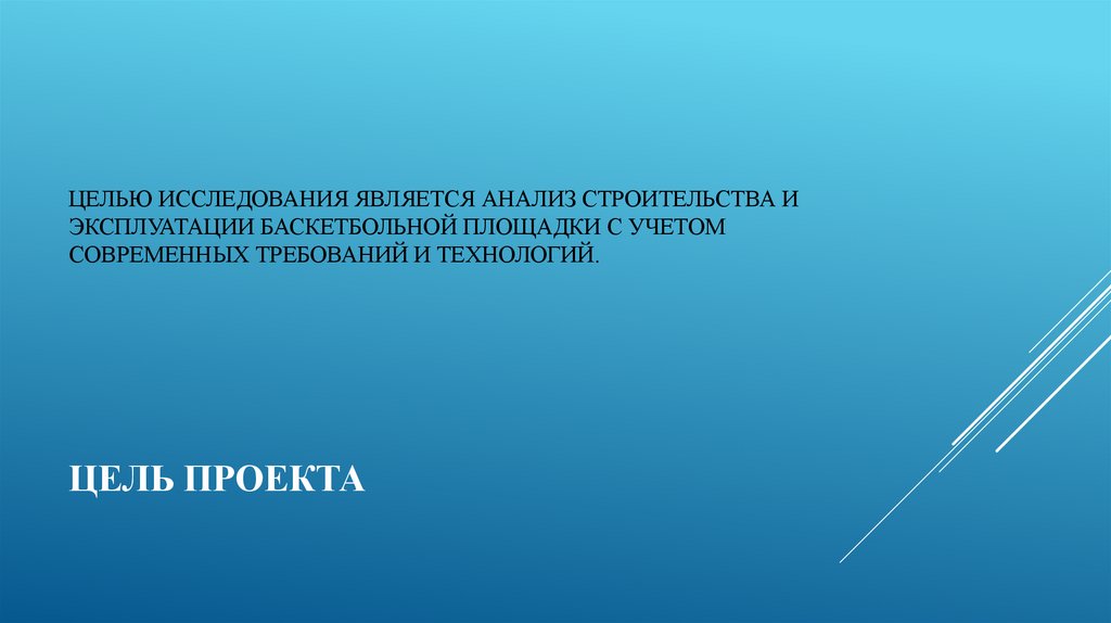 Цель проекта