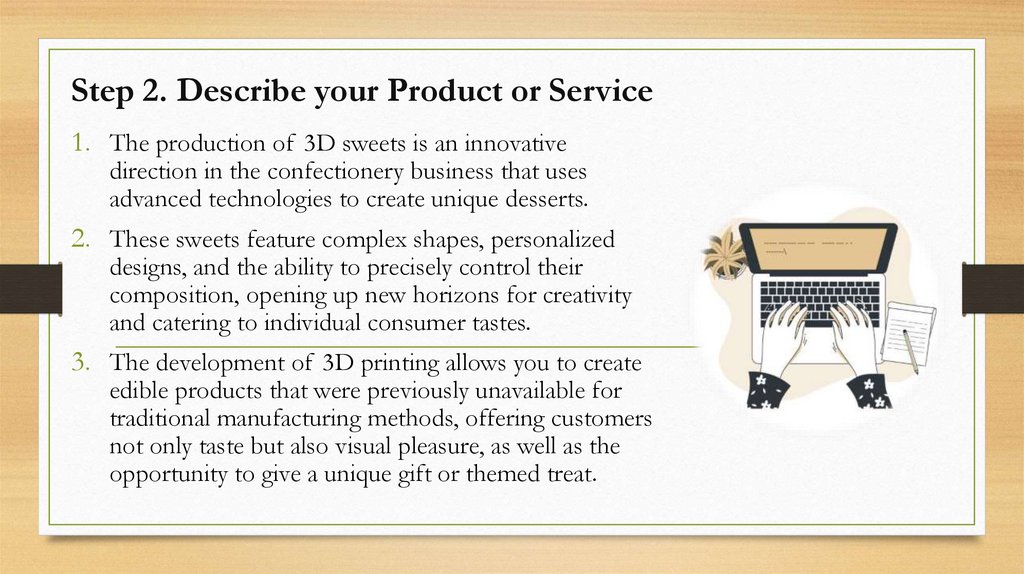 Step 2. Describe your Product or Service