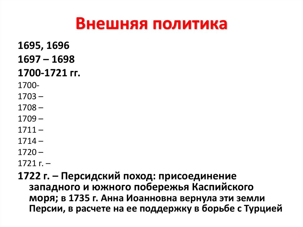 Внешняя политика