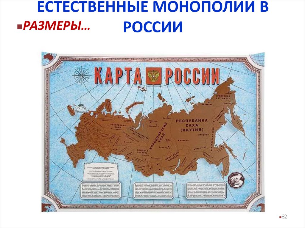 Естественные монополии В россии