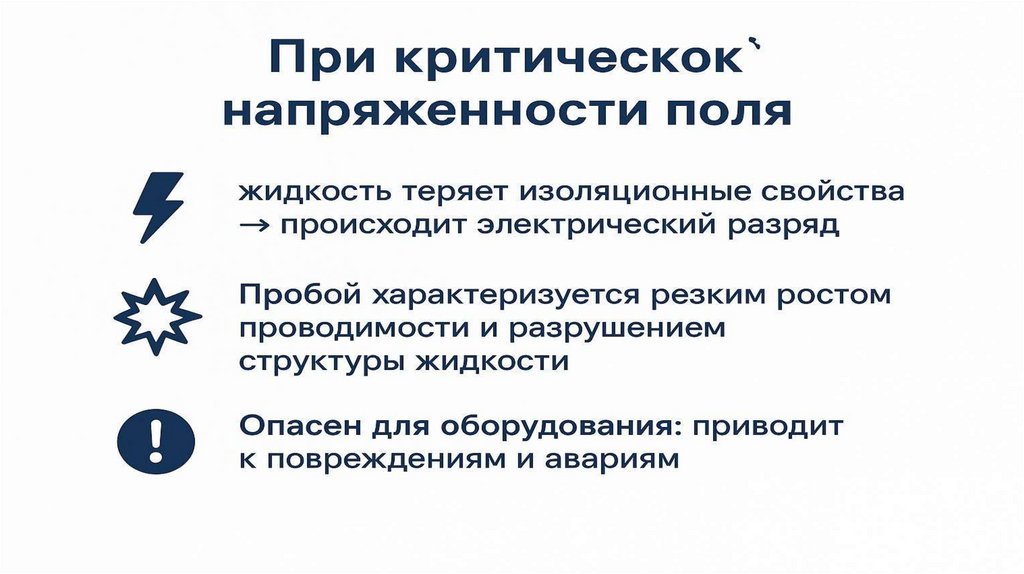 Пробой жидких диэлектриков