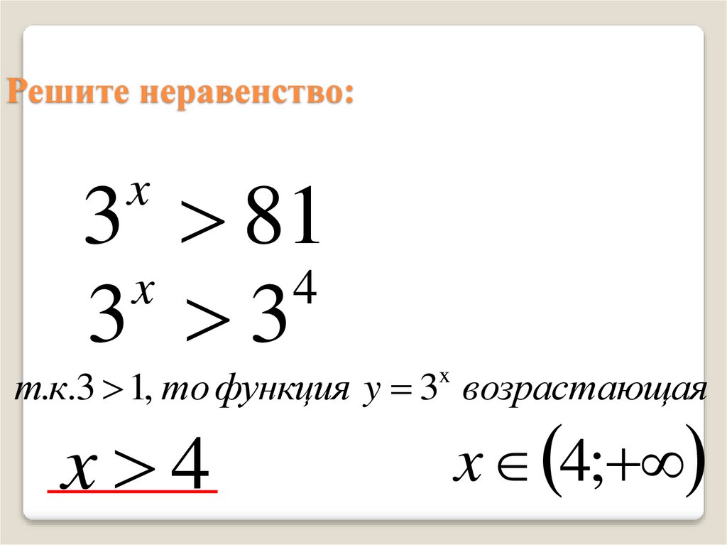 Решите неравенство: