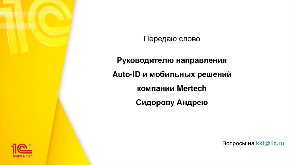 Вопросы на kkt@1c.ru