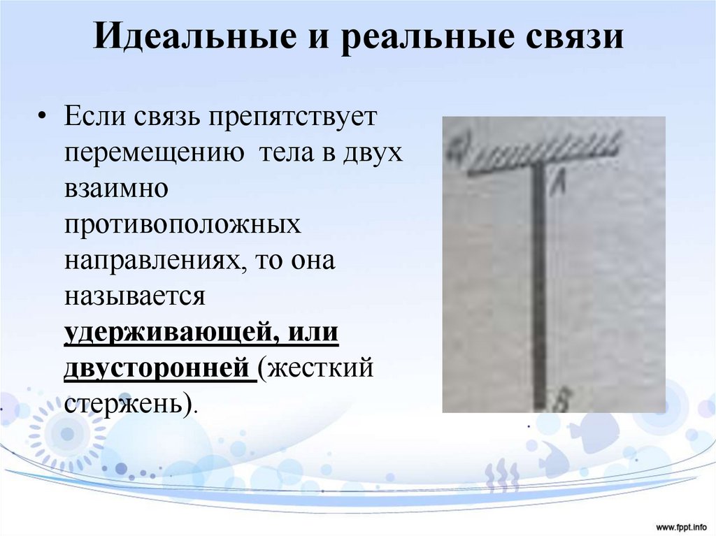 Идеальные и реальные связи